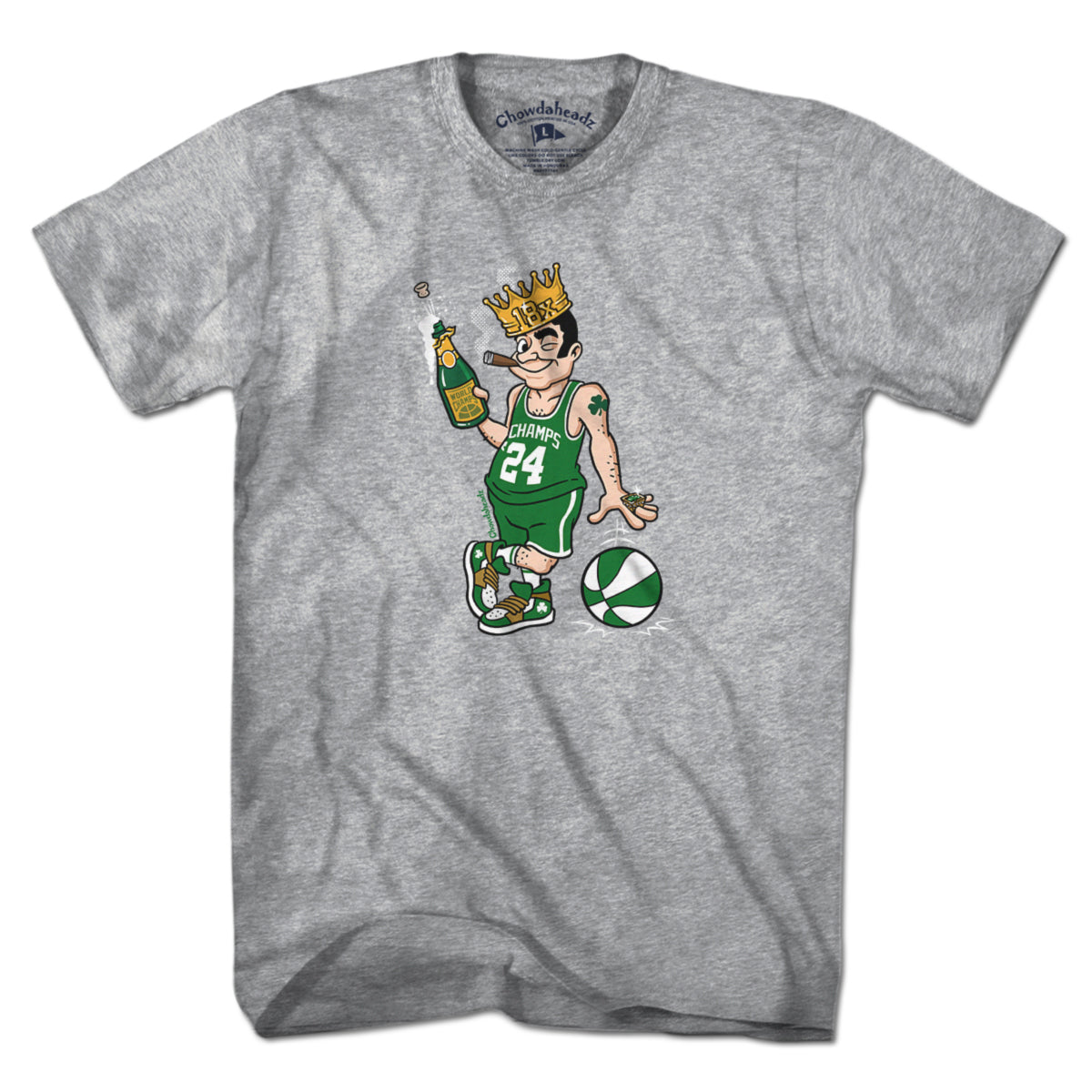 18x Boston Basketball Champions Leprechaun T-Shirt