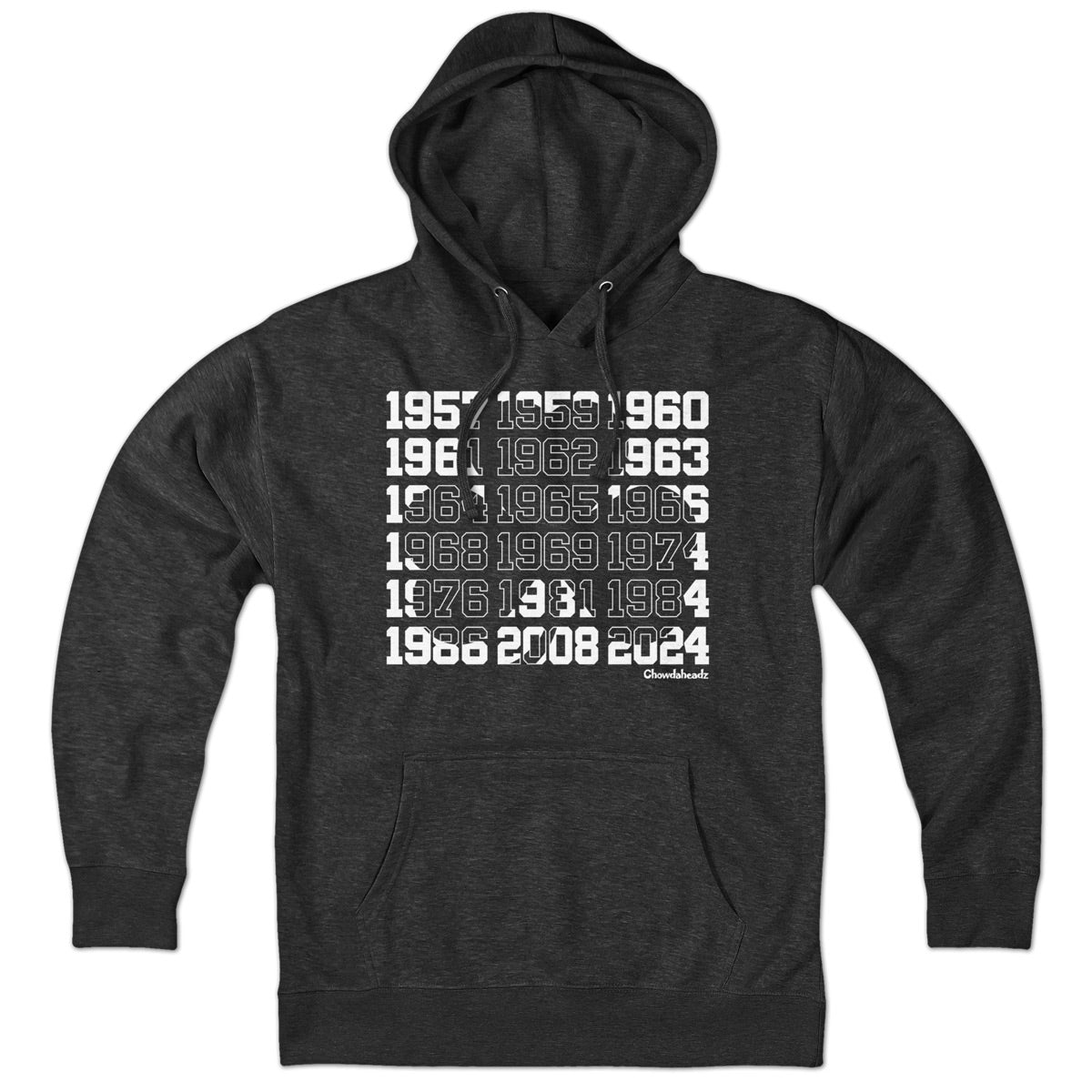 Boston Basketball Championship Dates Shamrock Hoodie