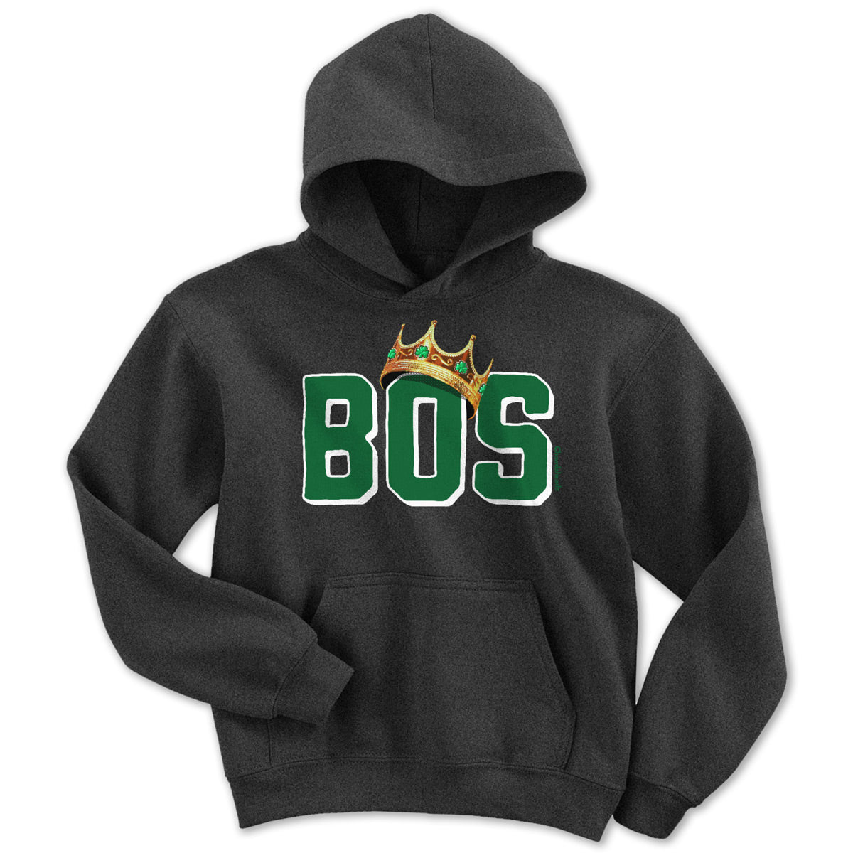 BOS Boston Crowned Basketball Champions Youth Hoodie