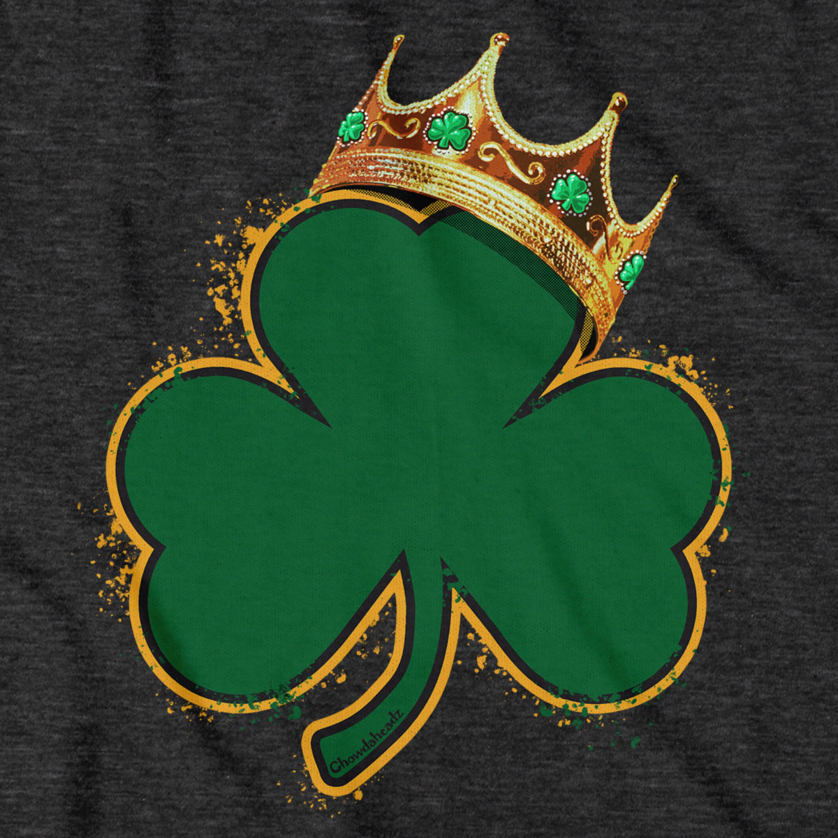 Crowned Shamrock Boston Basketball Champions Youth T-Shirt