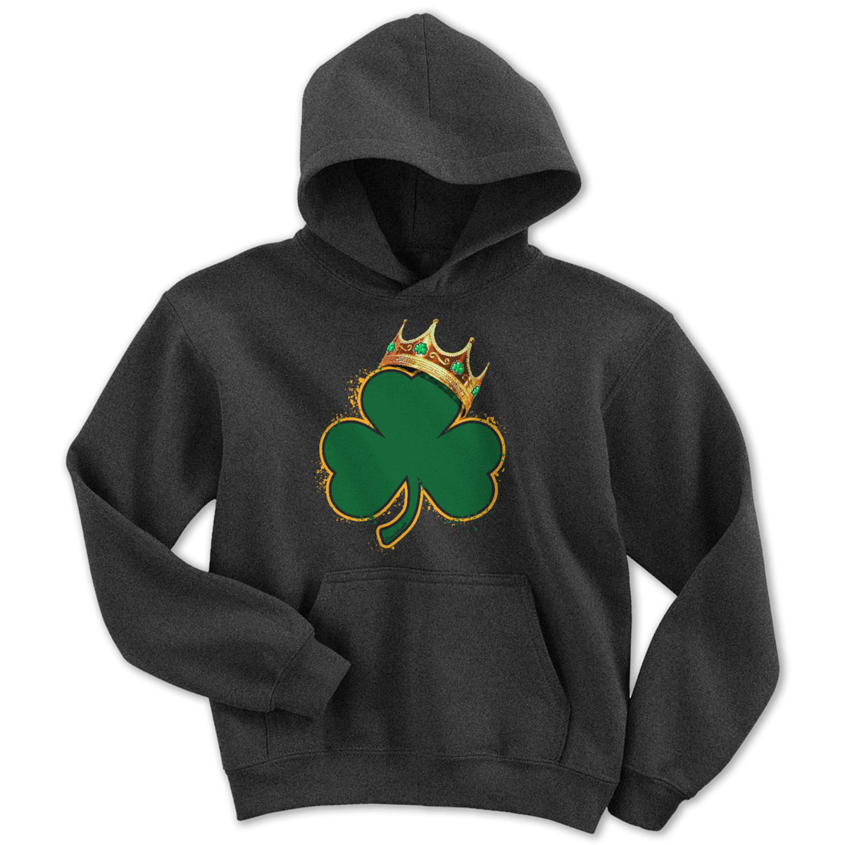 Crowned Shamrock Boston Basketball Champions Youth Hoodie