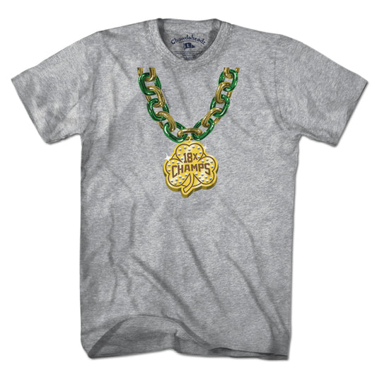 Boston Basketball Champions Shamrock Chain T-Shirt