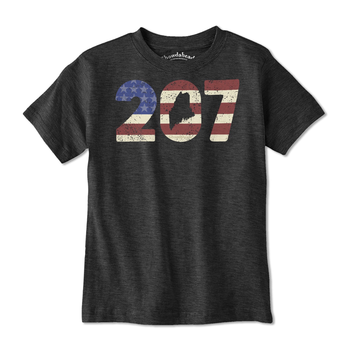 Patriotic 207 Maine Youth T-Shirt