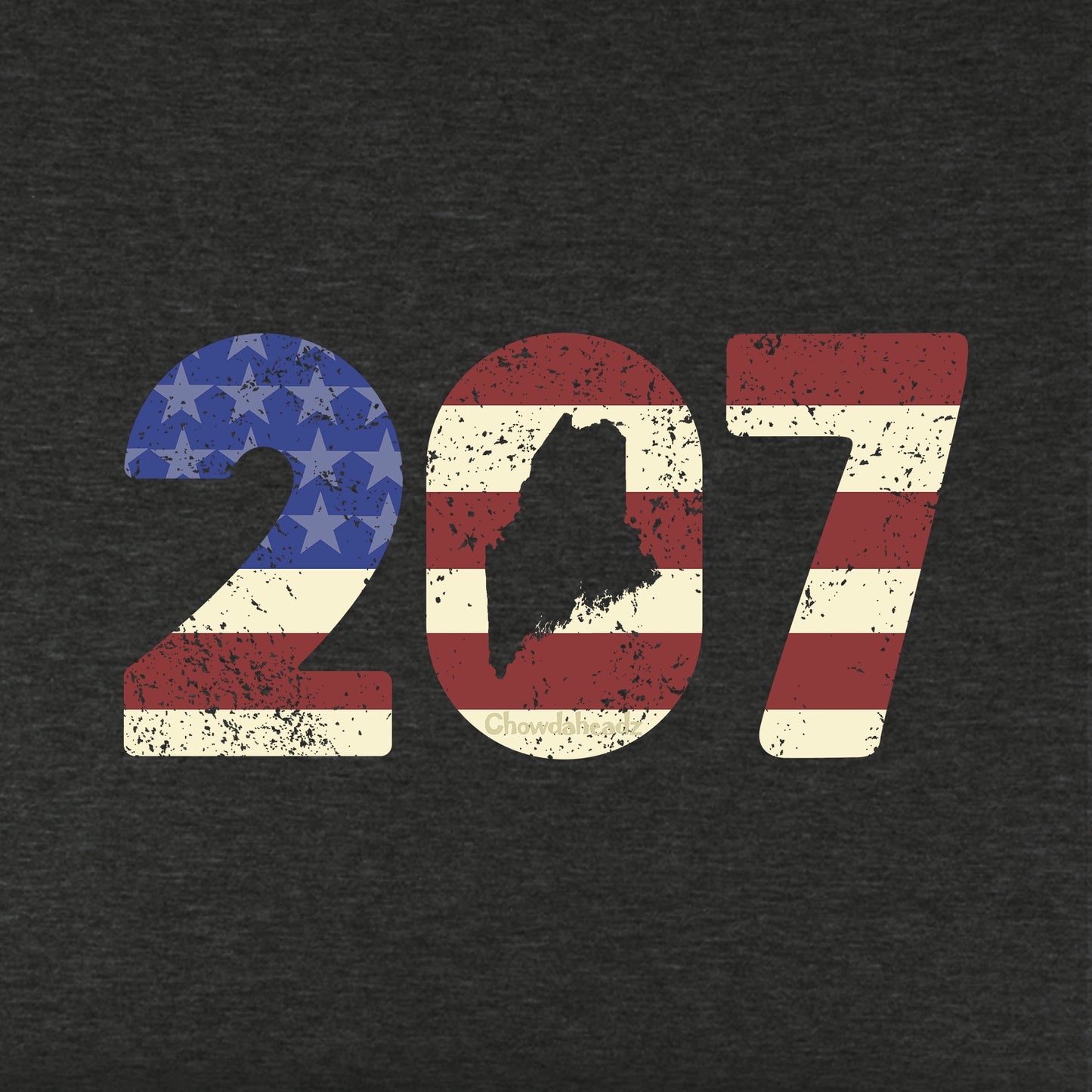 Patriotic 207 Maine Youth T-Shirt