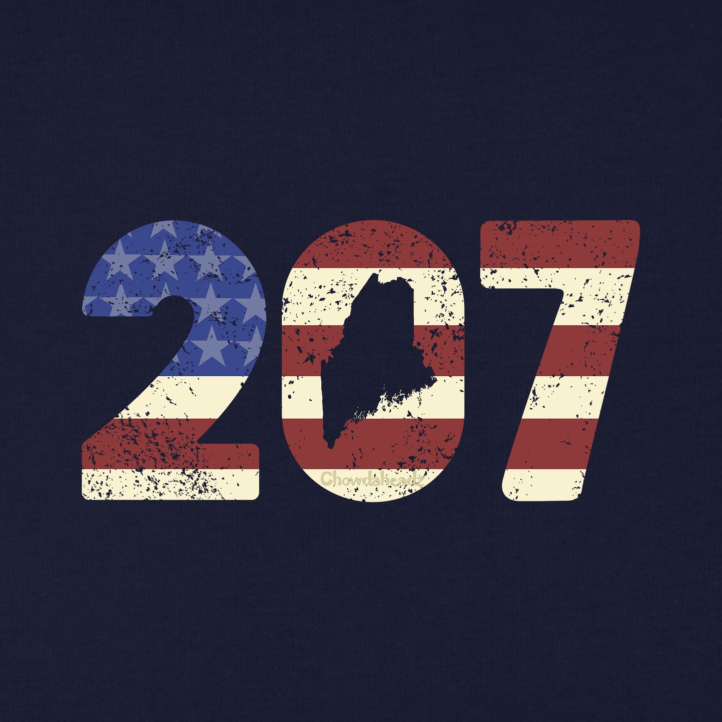 Patriotic 207 Maine Youth T-Shirt