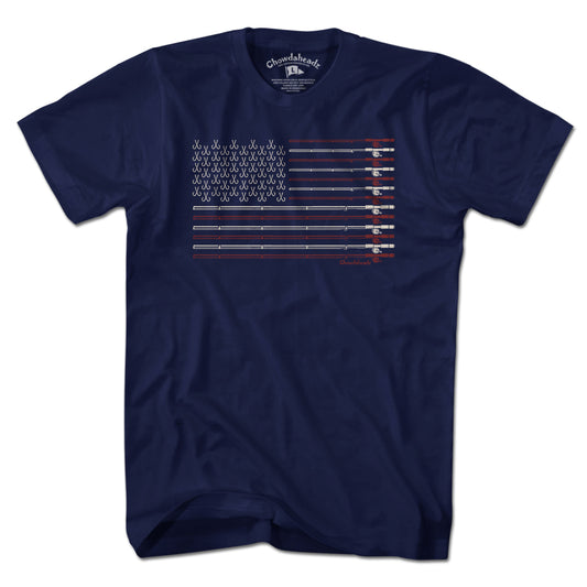 USA Fishing Flag T-Shirt