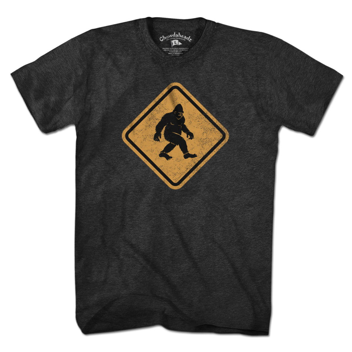 Bigfoot Crossing Sign T-Shirt