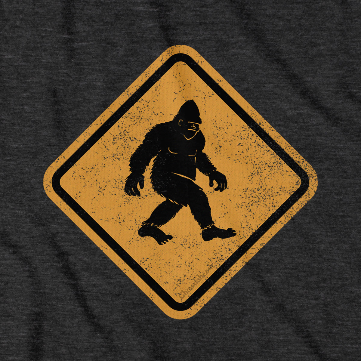 Bigfoot Crossing Sign T-Shirt