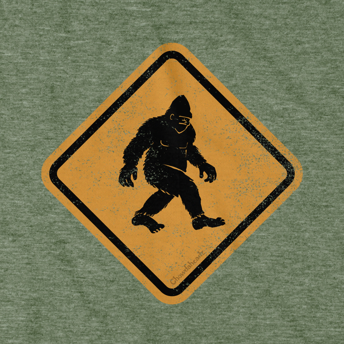 Bigfoot Crossing Sign T-Shirt