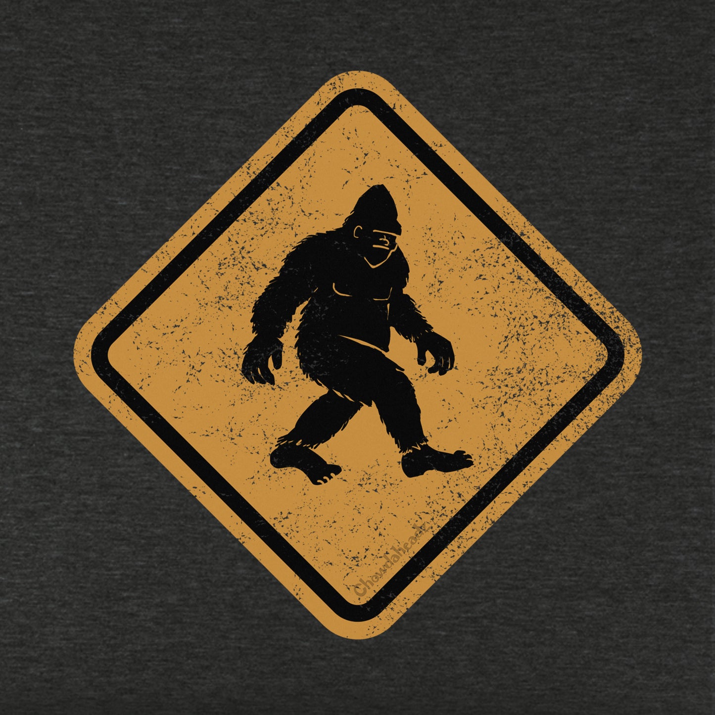 Bigfoot Crossing Sign Youth Hoodie