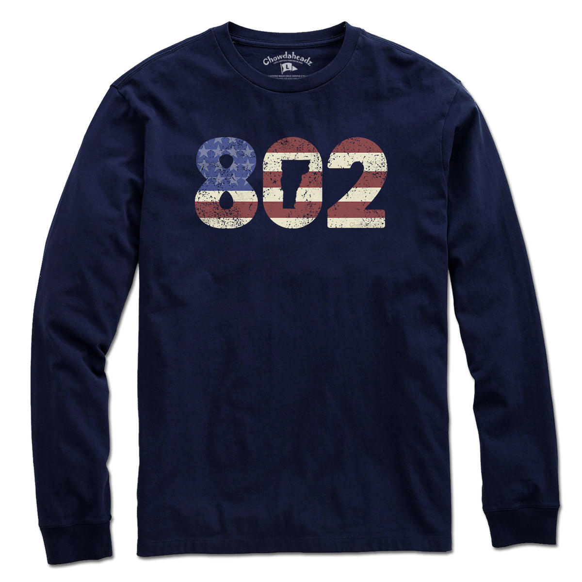 Patriotic 802 Vermont T-Shirt