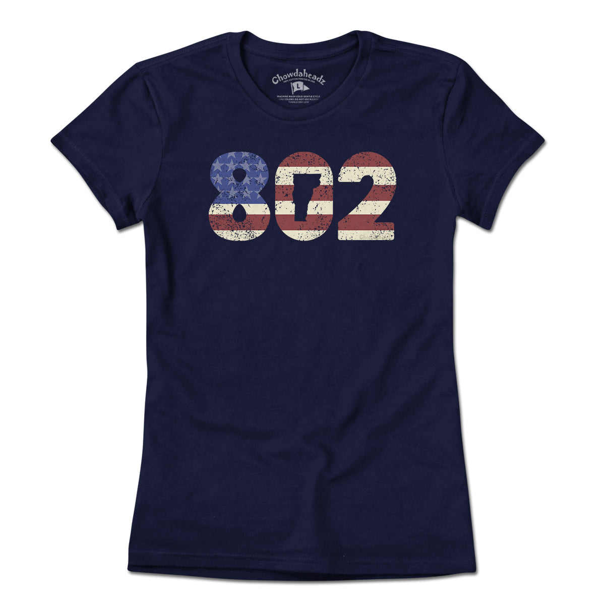 Patriotic 802 Vermont T-Shirt