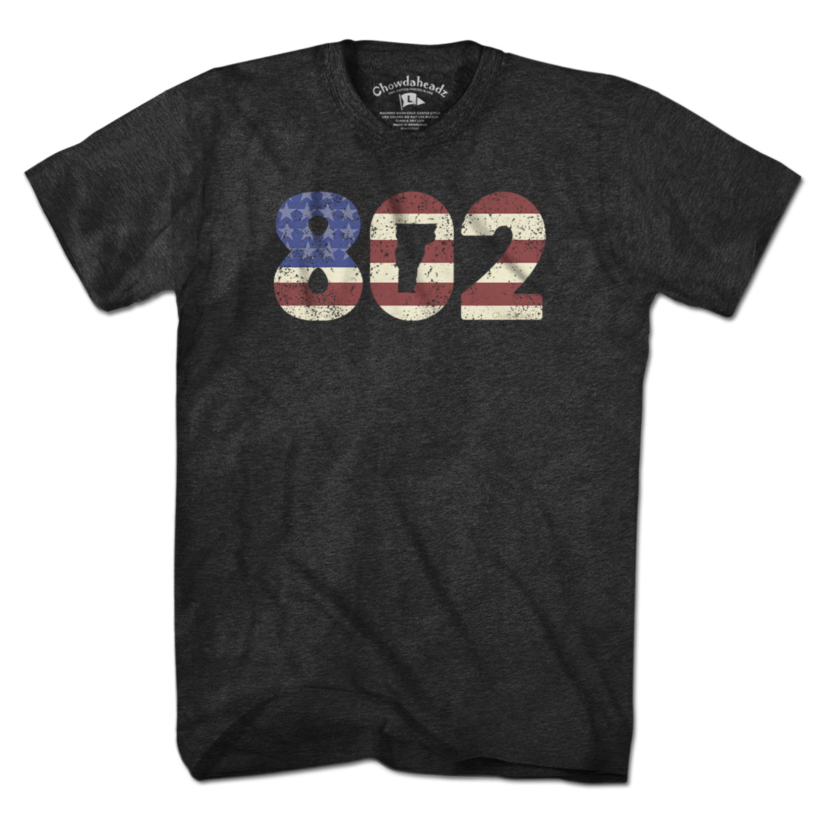 Patriotic 802 Vermont T-Shirt