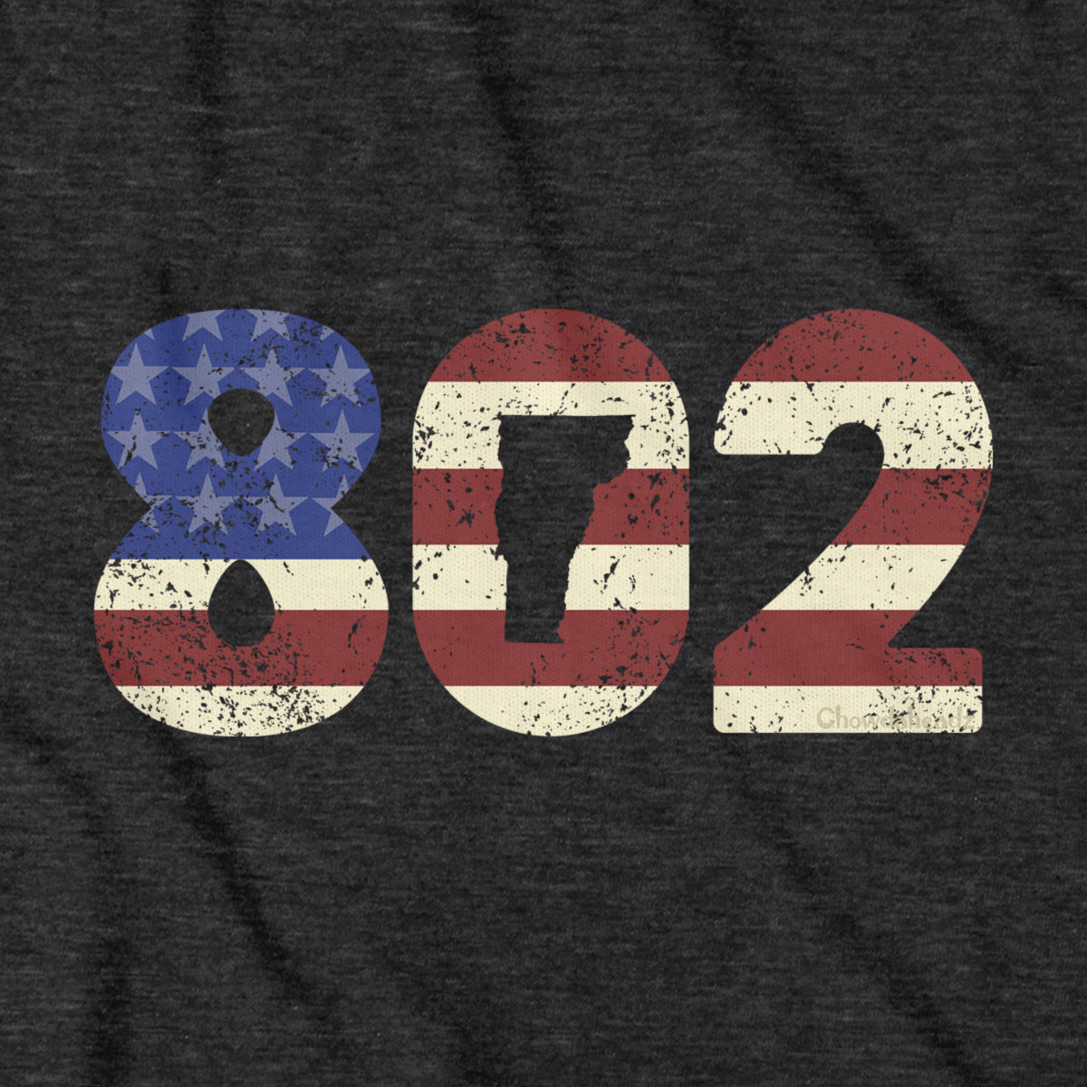 Patriotic 802 Vermont T-Shirt