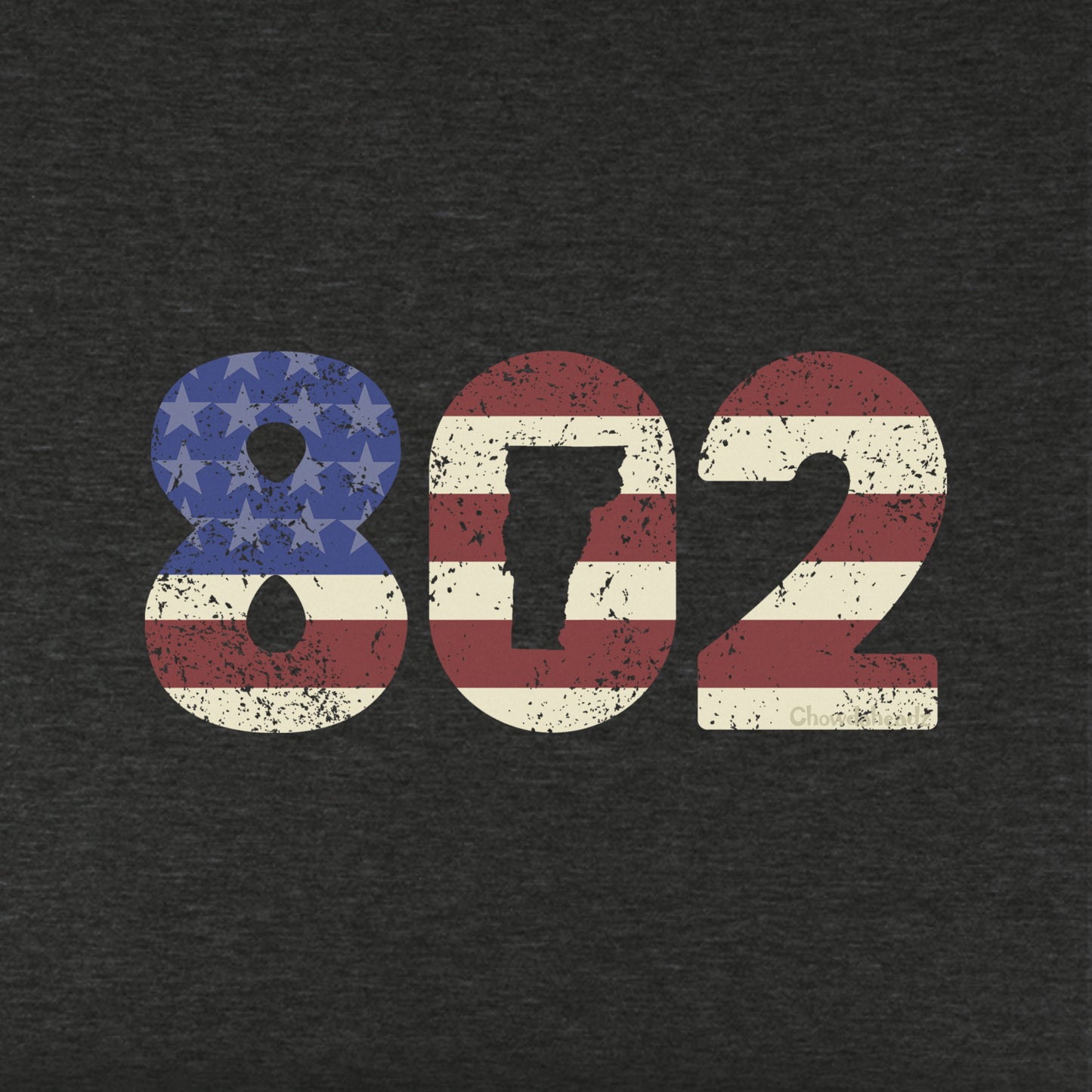 Patriotic 802 Vermont Youth T-Shirt