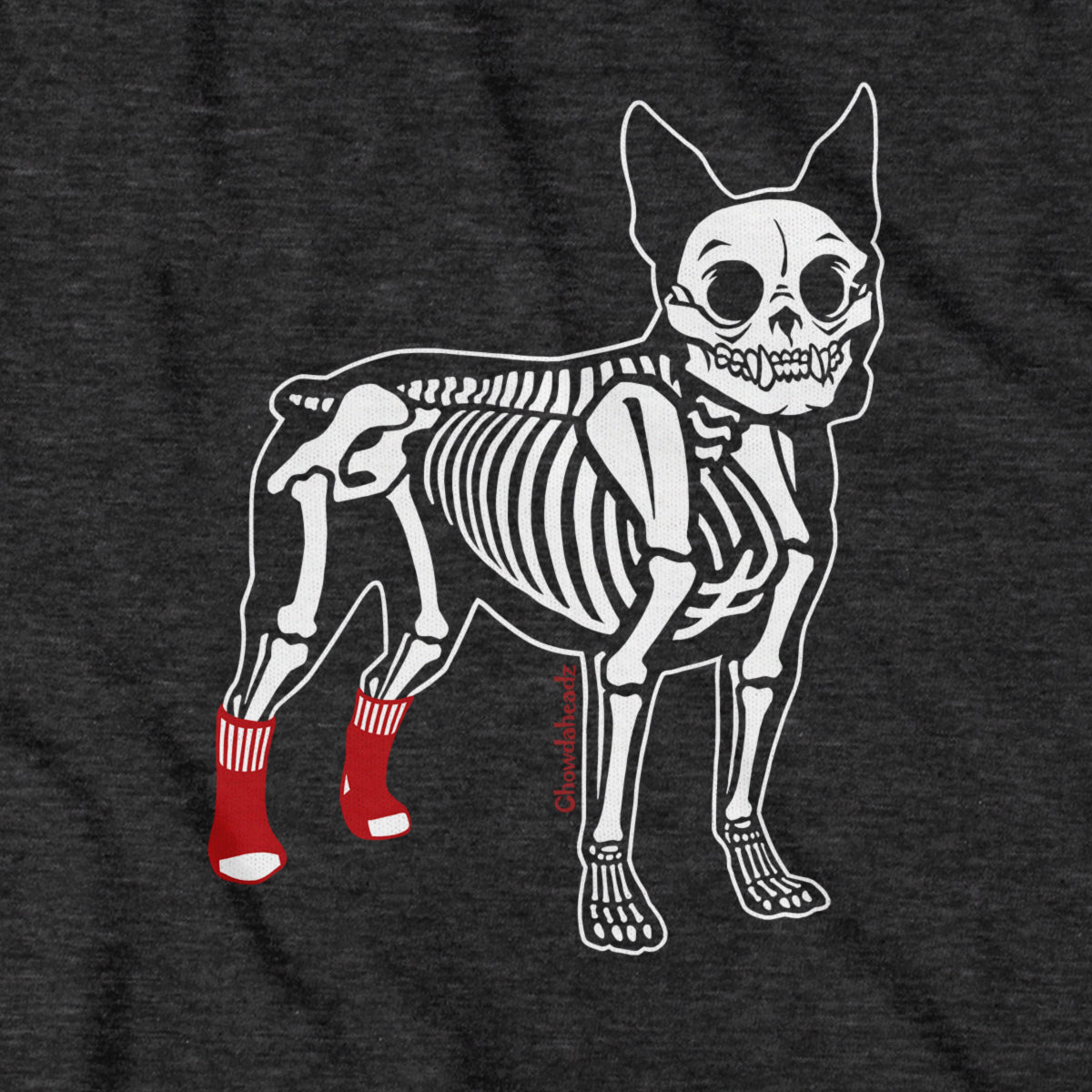 Socks On Boston Terrier Skeleton T-Shirt