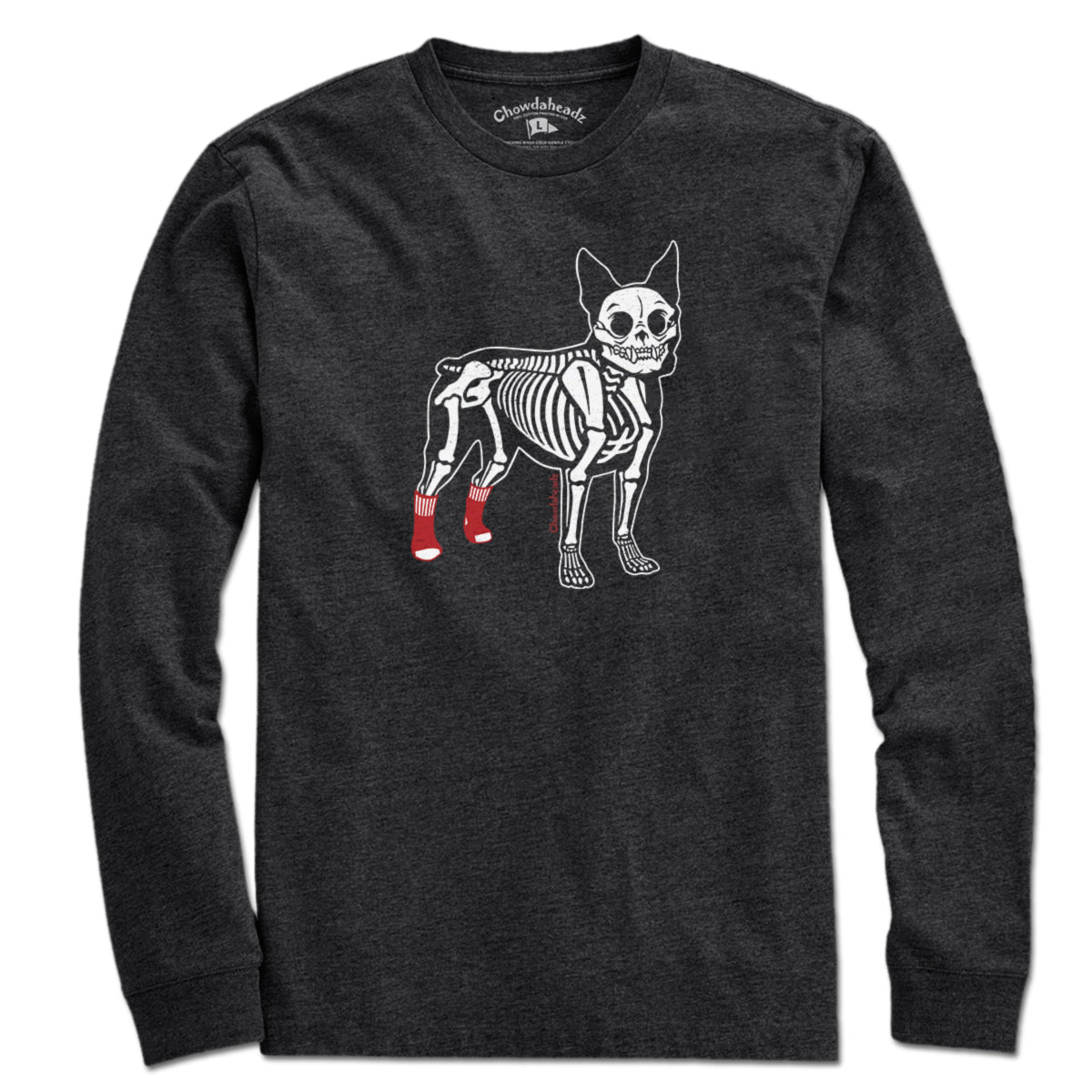 Socks On Boston Terrier Skeleton T-Shirt