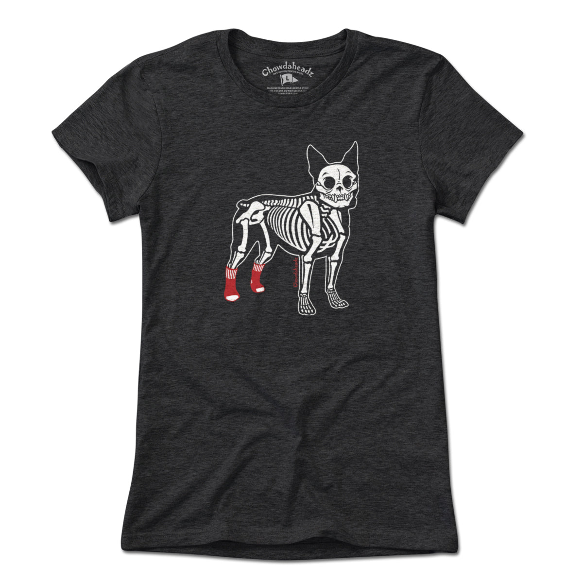 Socks On Boston Terrier Skeleton T-Shirt