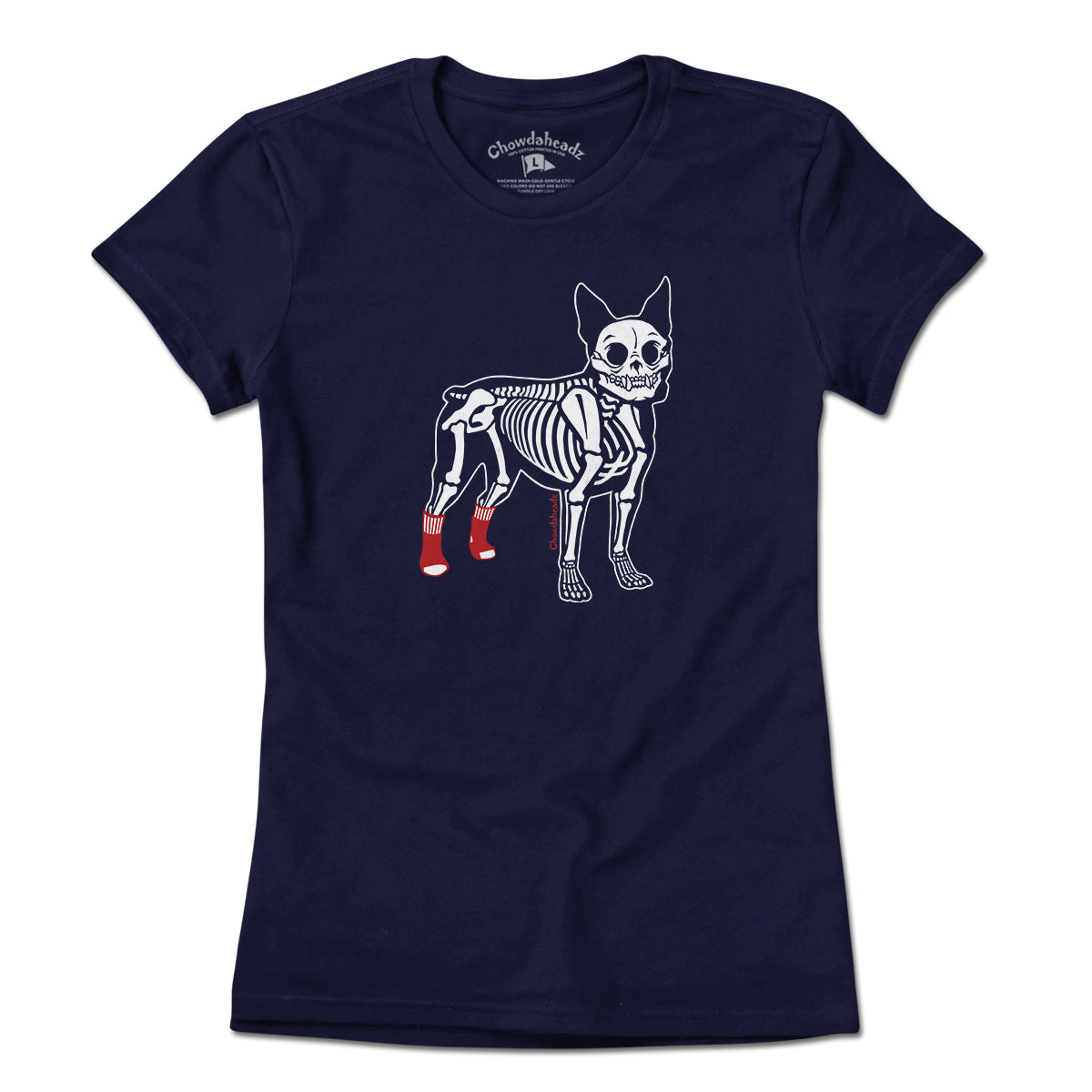 Socks On Boston Terrier Skeleton T-Shirt