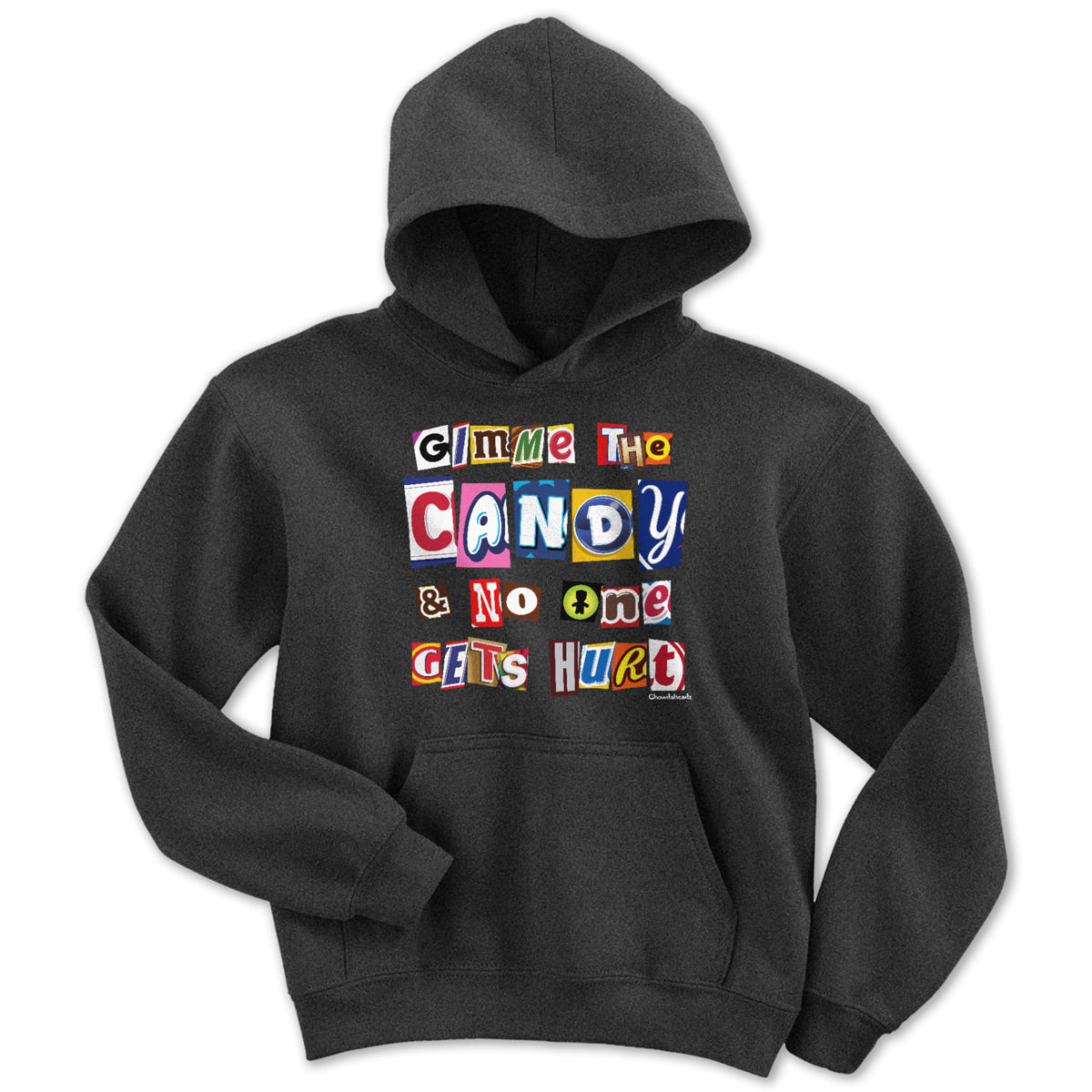 Gimme The Candy Ransom Note Youth Hoodie