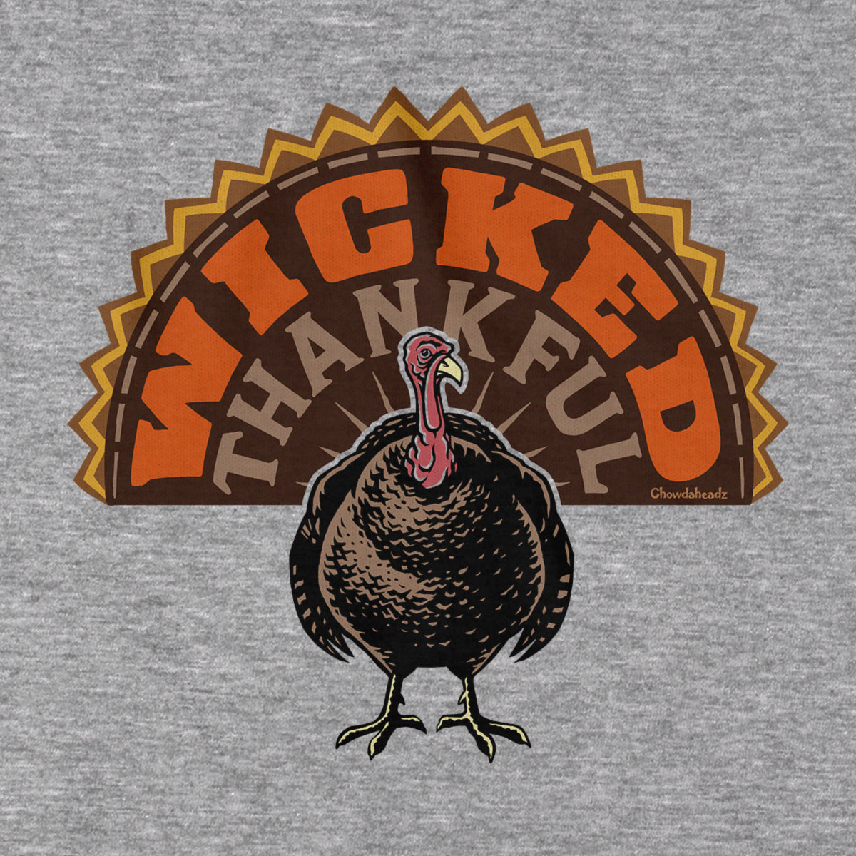 Wicked Thankful Turkey Tail T-Shirt