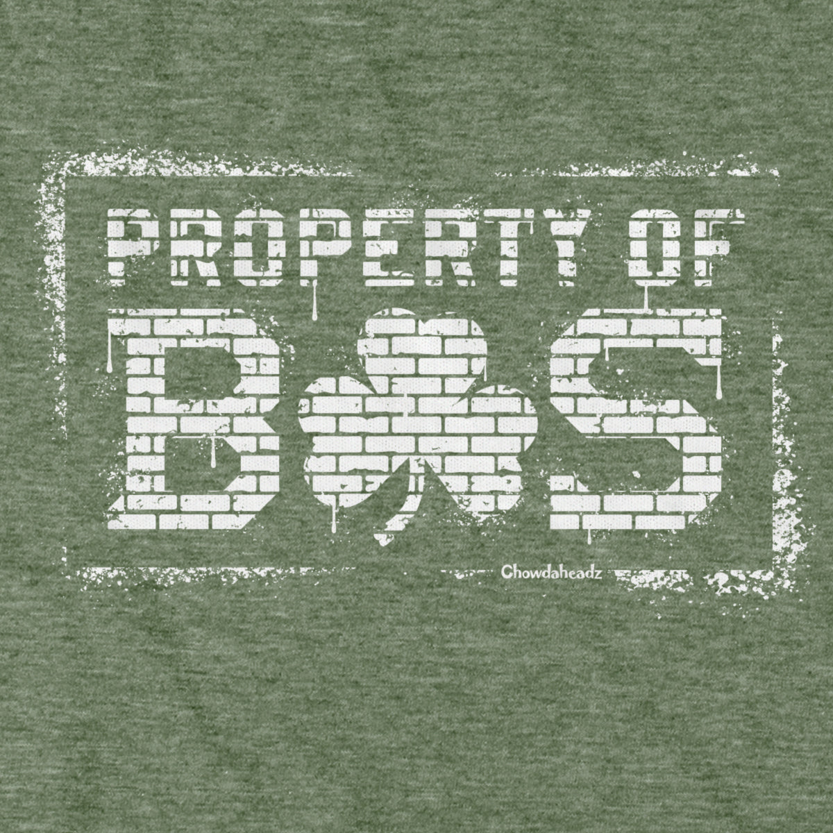 Property of BOS Shamrock Graffiti Hoodie