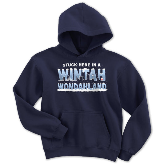 Stuck Here In A Wintah Wondahland Youth Hoodie