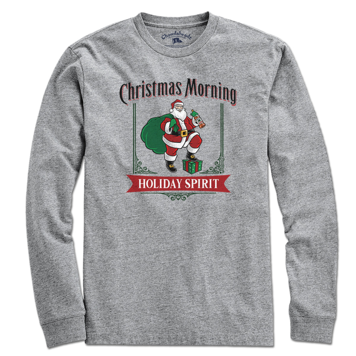 Christmas Morning Holiday Spirit Label T-Shirt