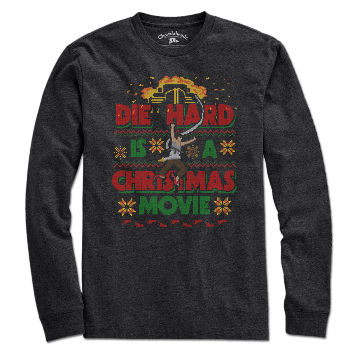 Die Hard Is A Christmas Movie Ugly Sweater T-Shirt