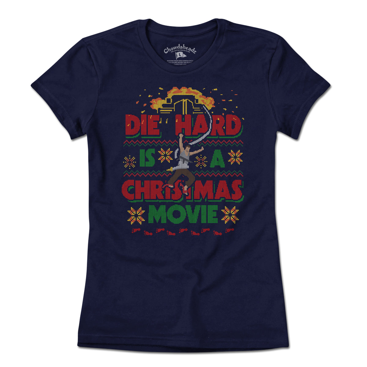 Die Hard Is A Christmas Movie Ugly Sweater T-Shirt