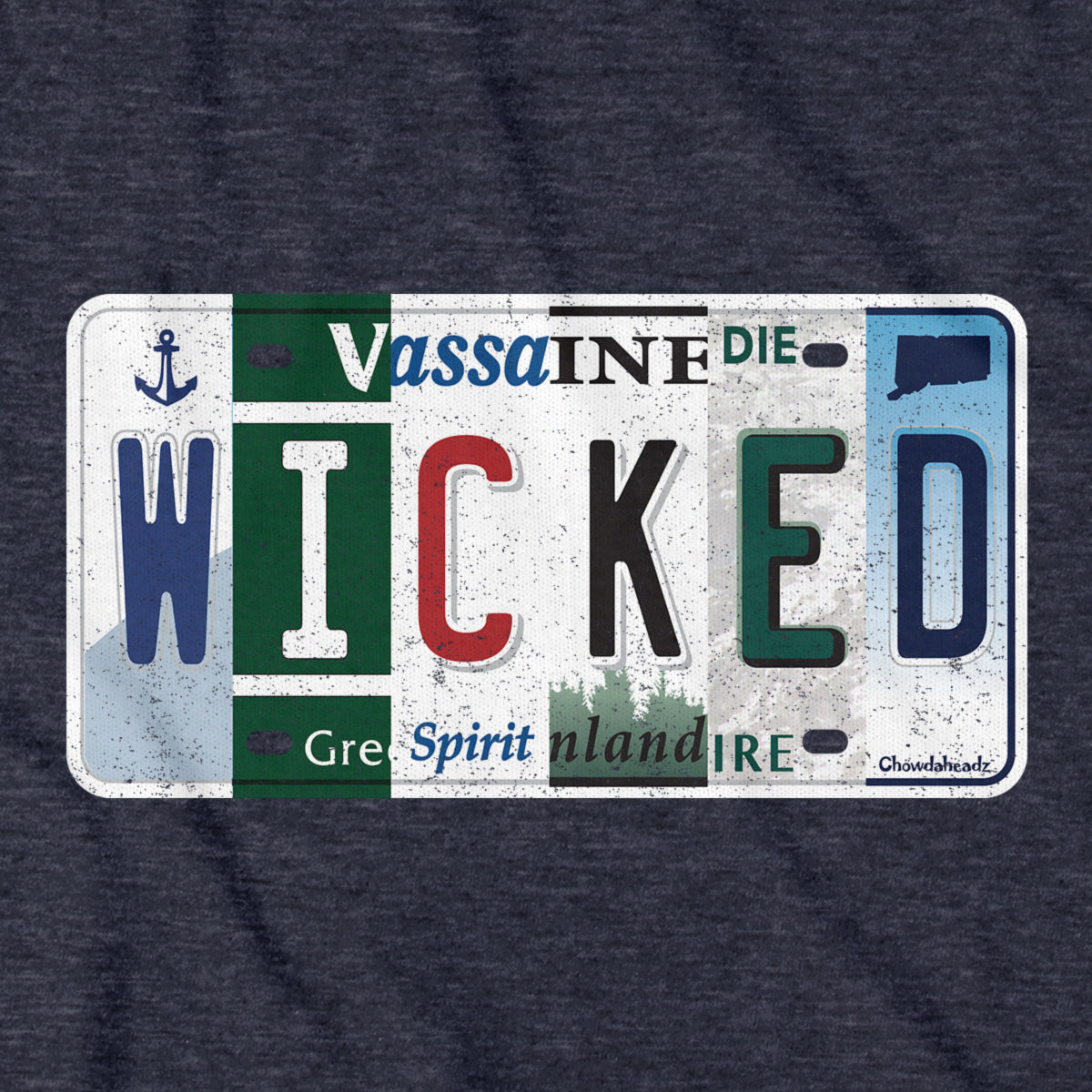 Wicked New England License Plate T-Shirt