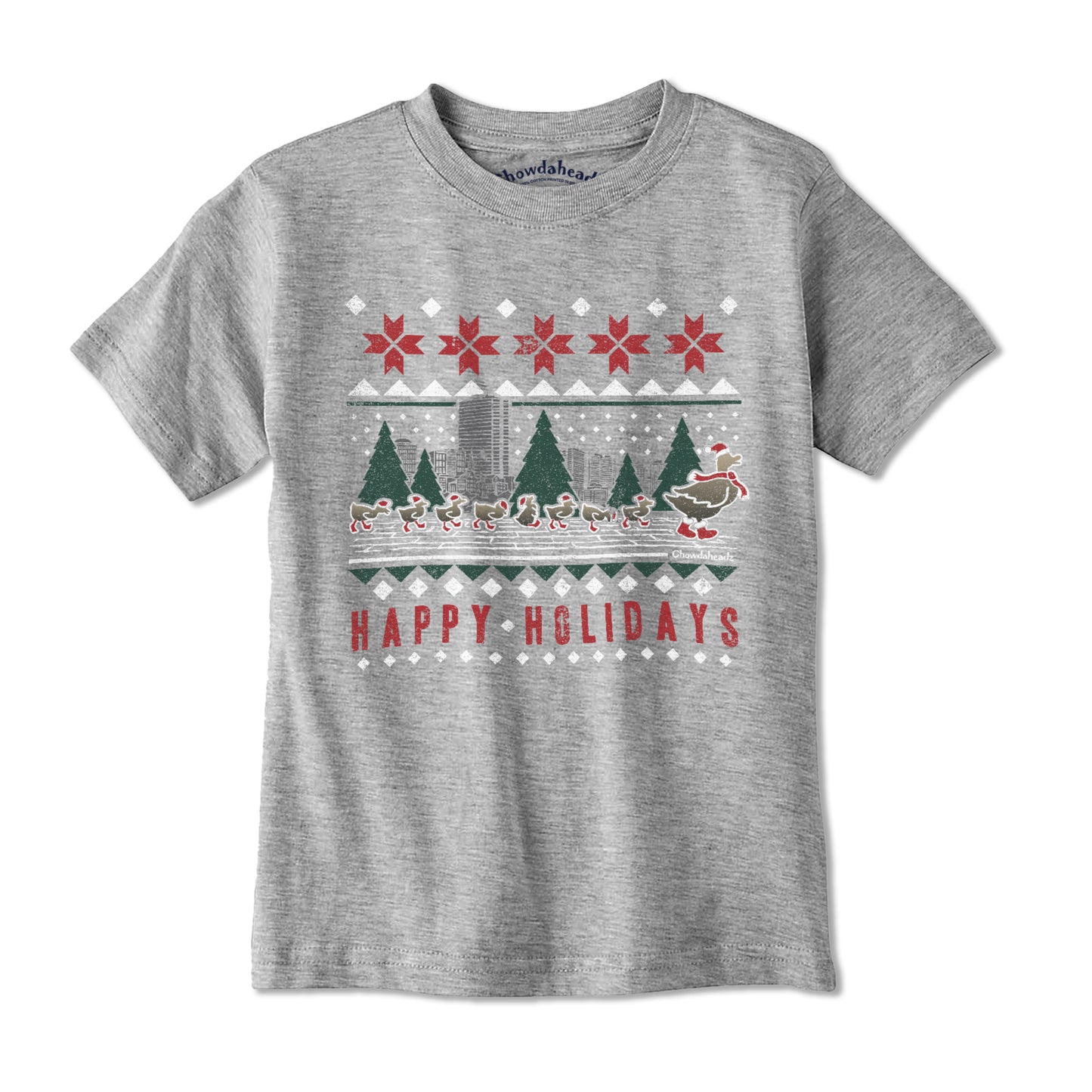 Happy Holiday Ducks Youth T-Shirt - Chowdaheadz