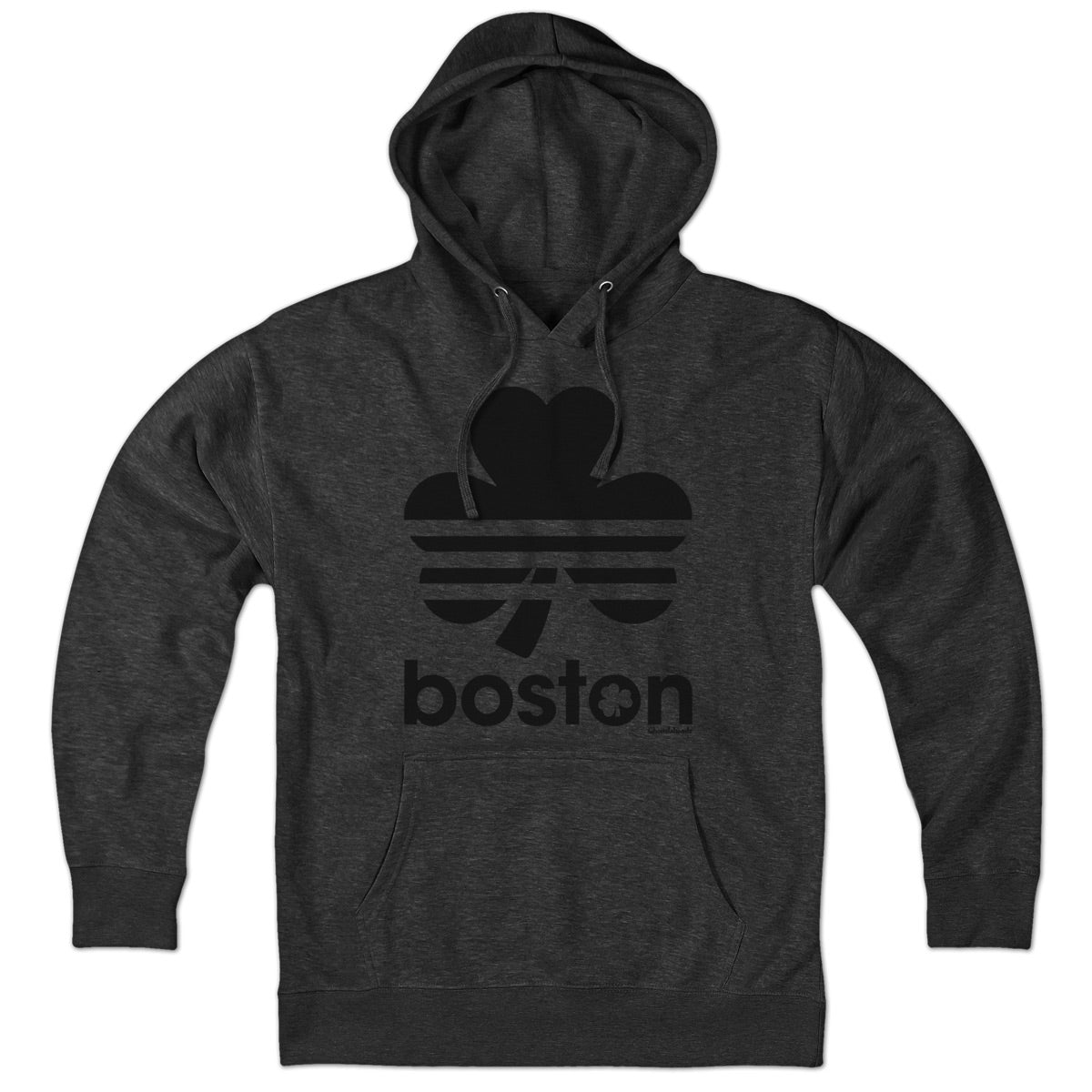 Boston Retro Shamrock Blackout Hoodie