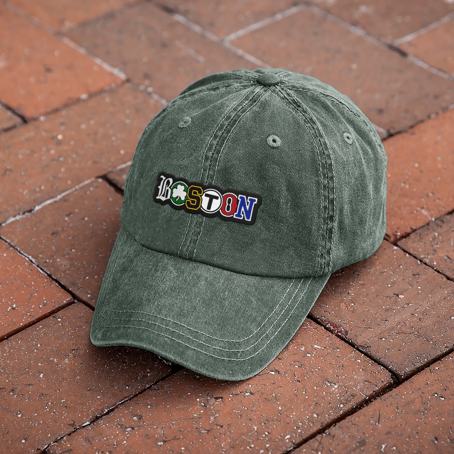 Boston Townie Pride Washed Dad Hat