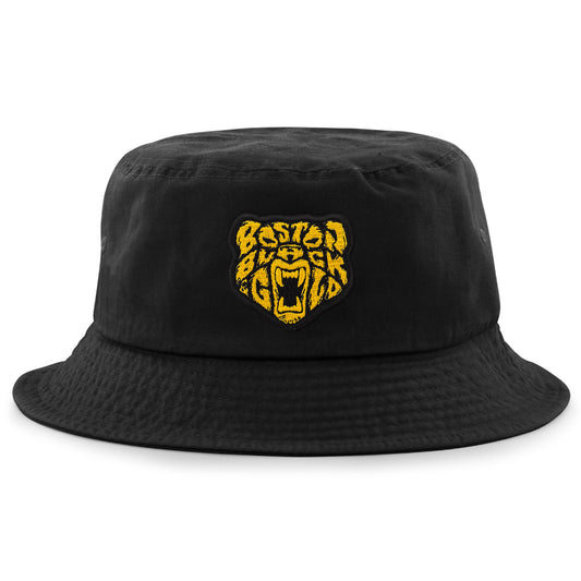 Boston Black & Gold Bear Bucket Hat