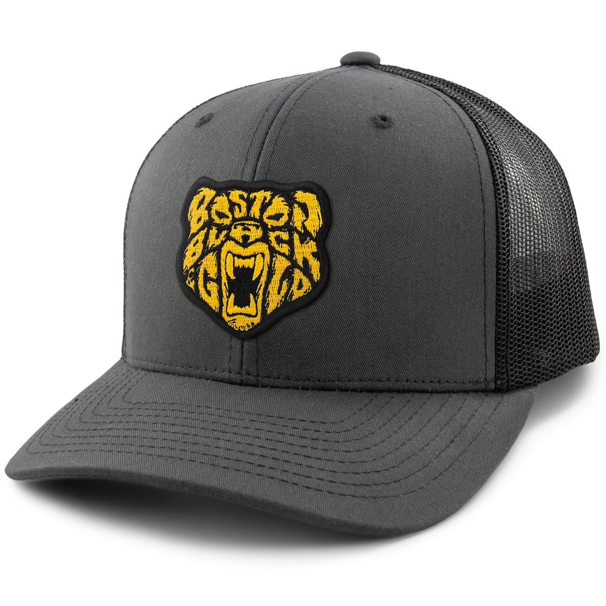 Black & Gold Bear Classic Snapback Trucker