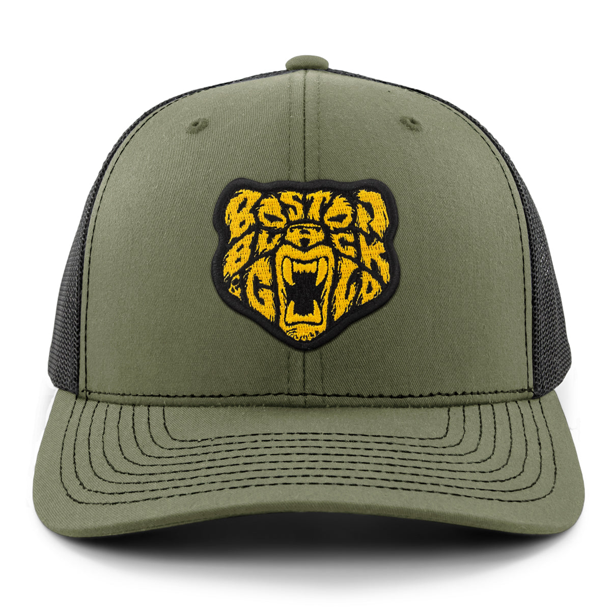 Black & Gold Bear Classic Snapback Trucker