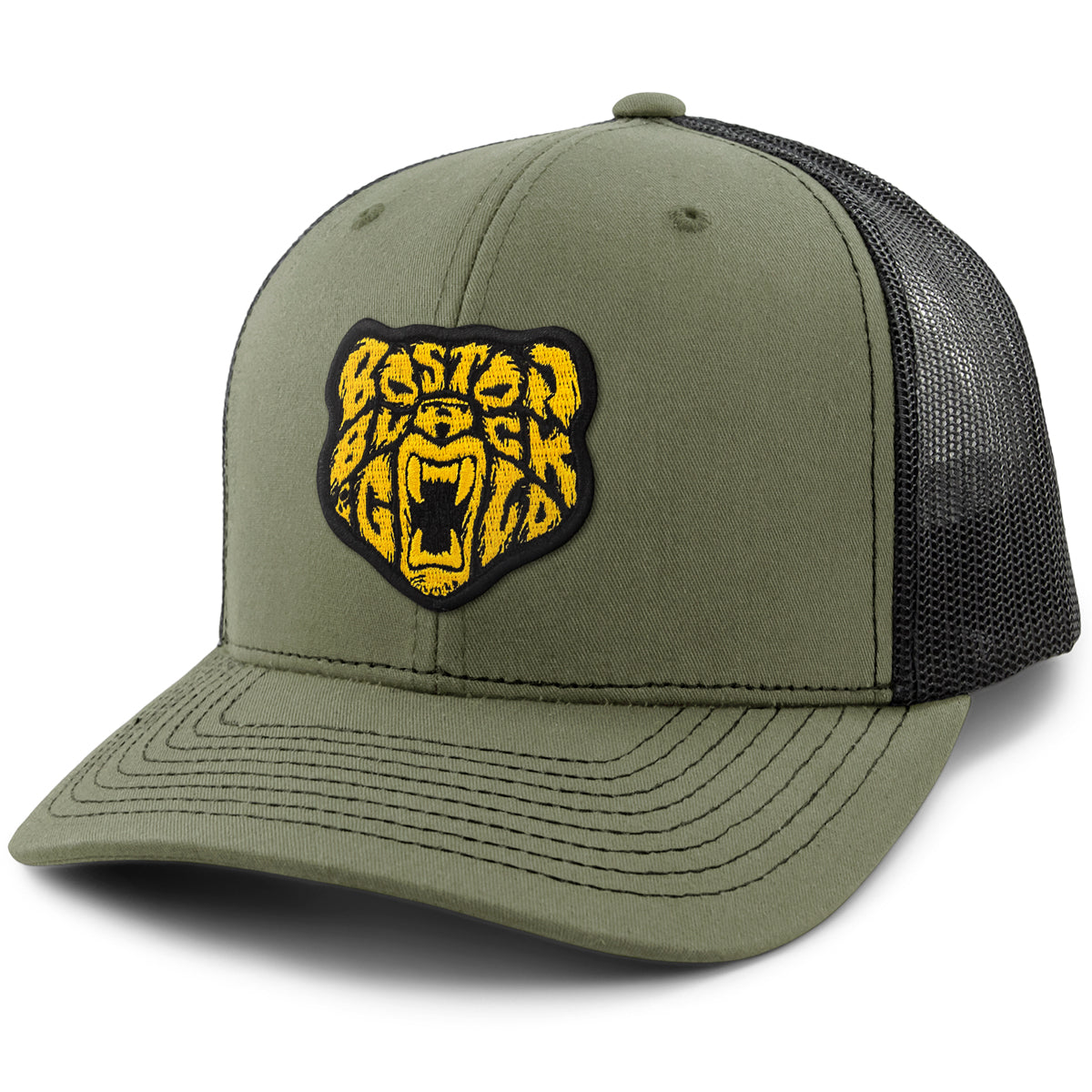 Black & Gold Bear Classic Snapback Trucker