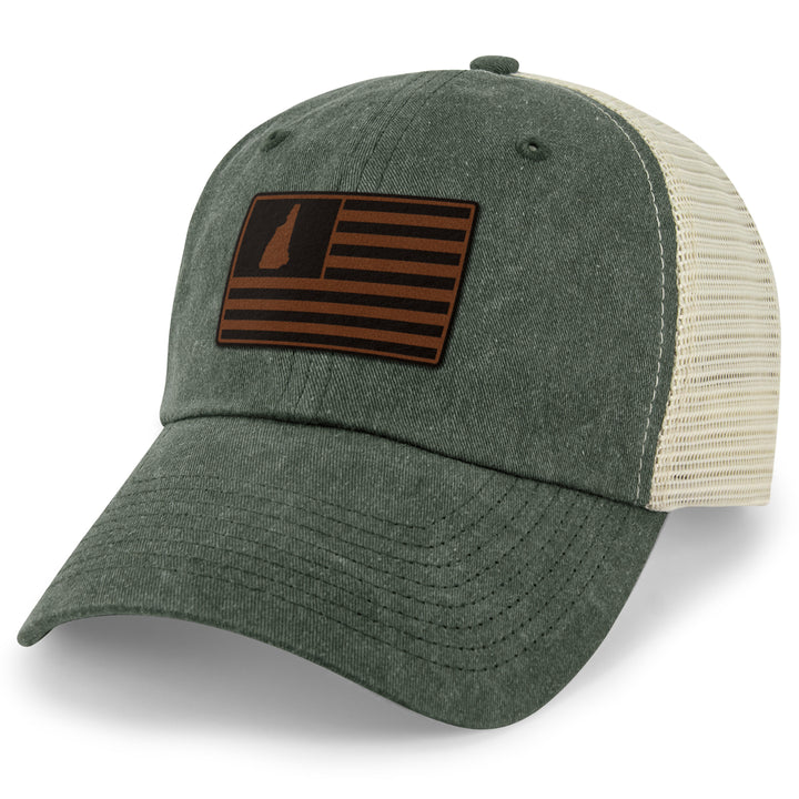 Trend Alert! Hats with Leather Patches – Welcome to National Embroidery &  Screen Printing