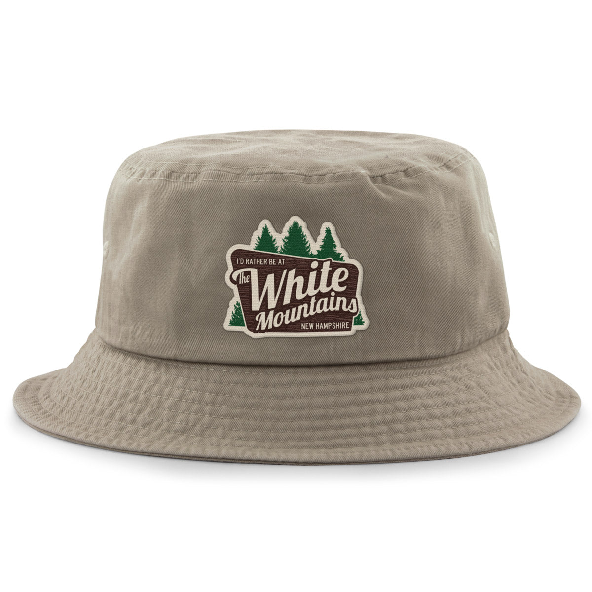 I'd Rather Be At The White Mountains Bucket Hat - Chowdaheadz