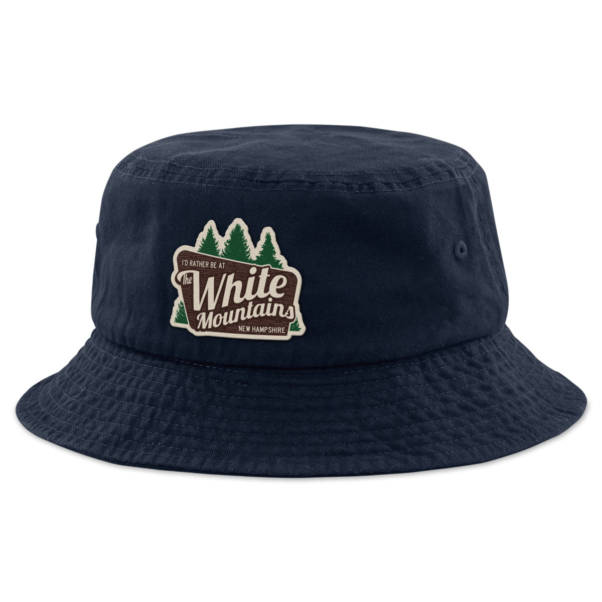 I'd Rather Be At The White Mountains Bucket Hat - Chowdaheadz