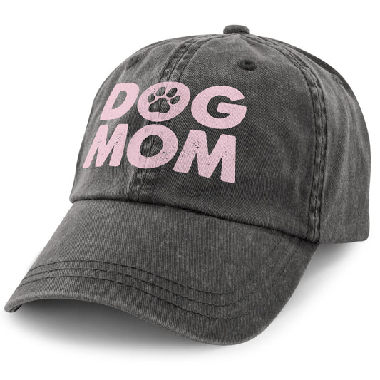 Dog Mom Printed Washed Dad Hat