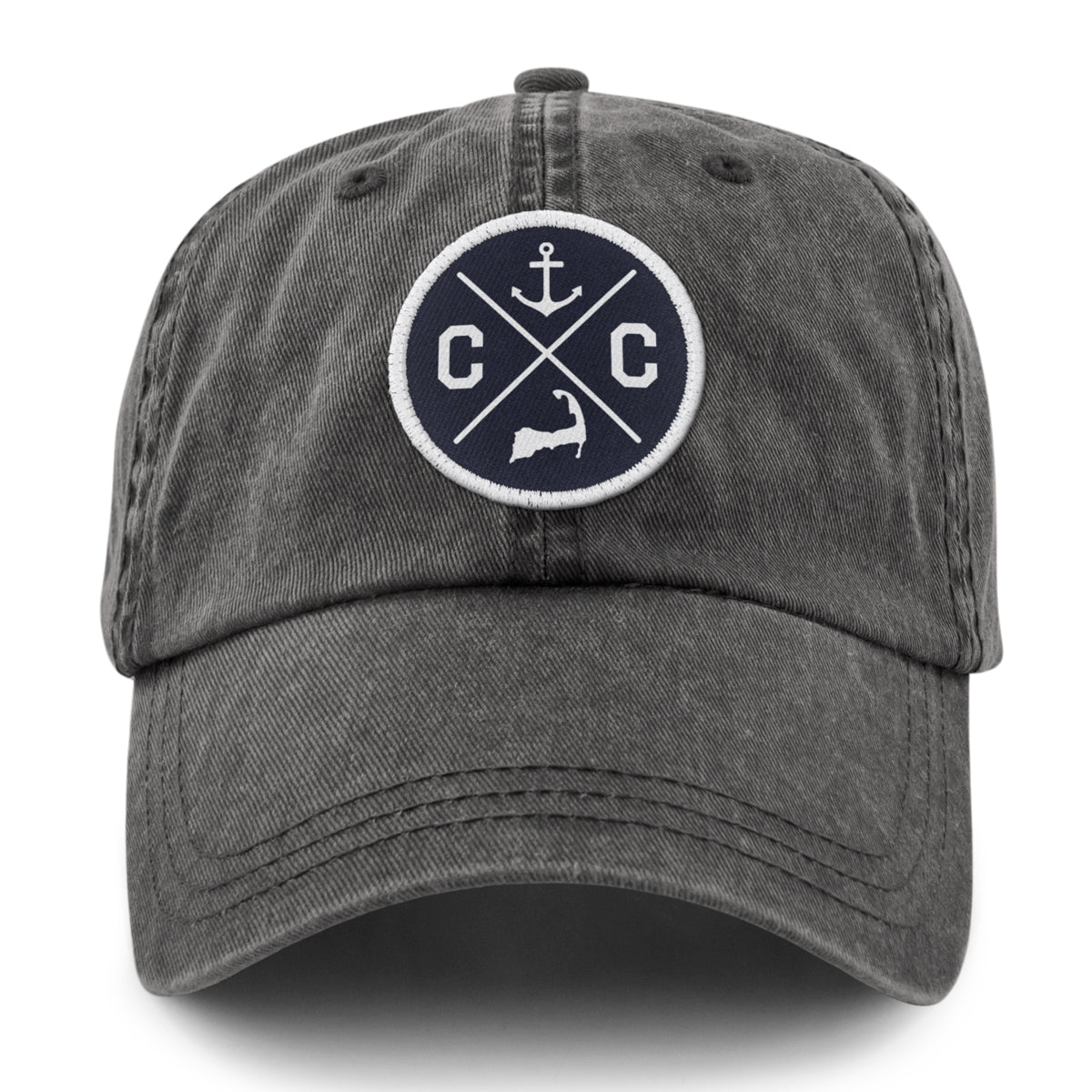 Cape Cod Circle Emblem Washed Dad Hat