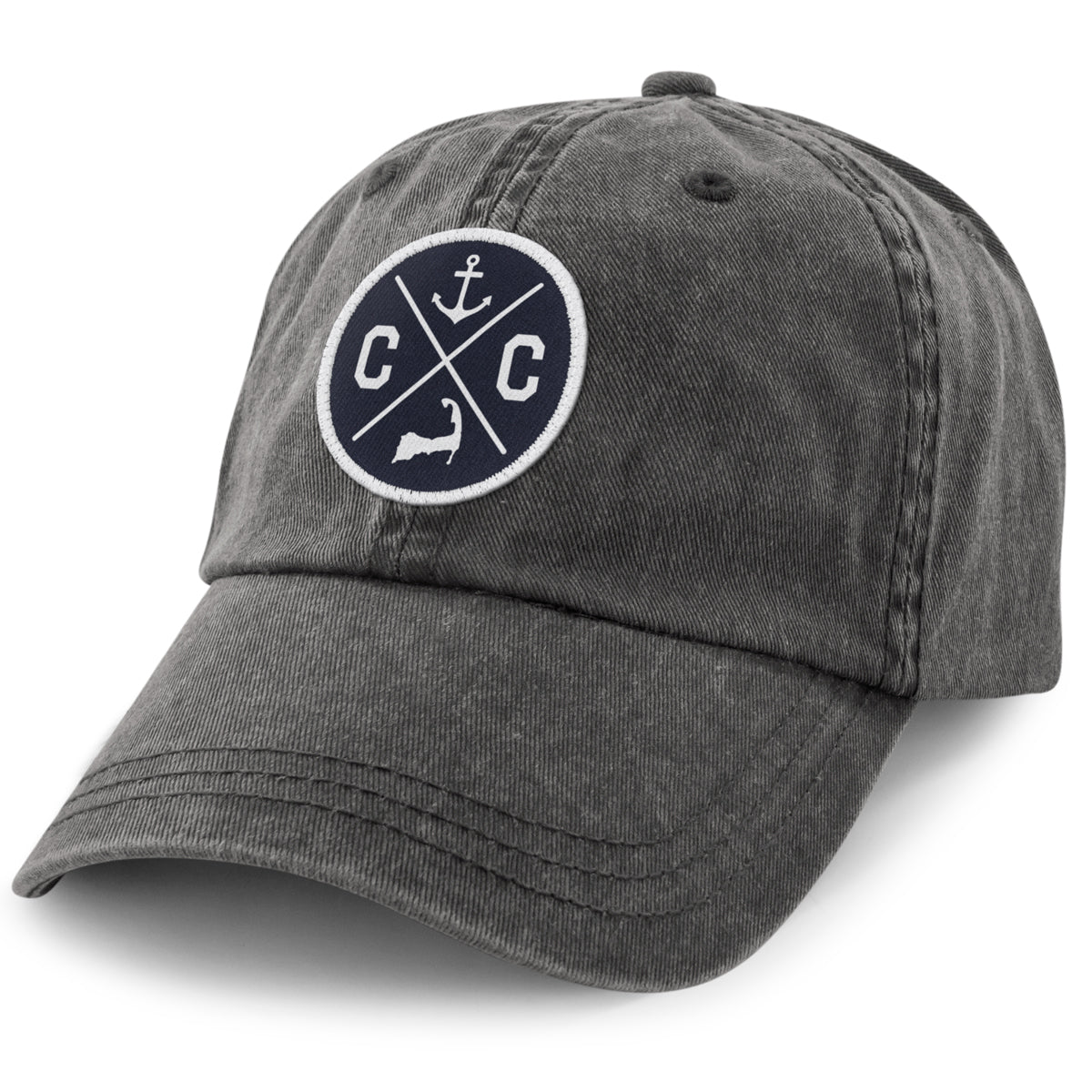 Cape Cod Circle Emblem Washed Dad Hat