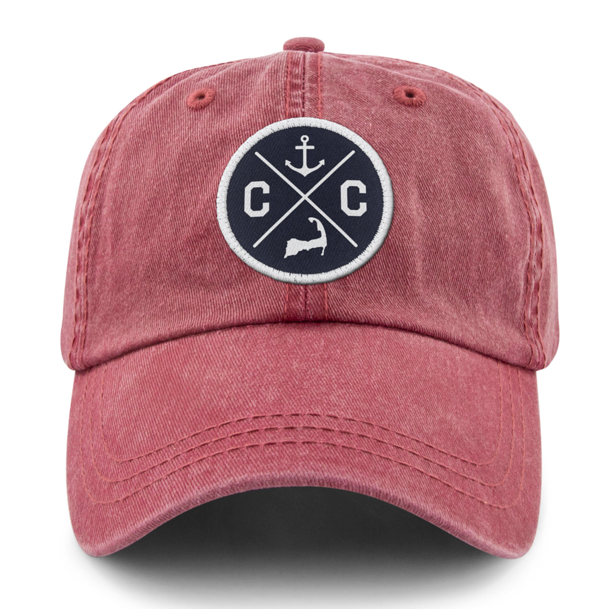 Cape Cod Circle Emblem Washed Dad Hat