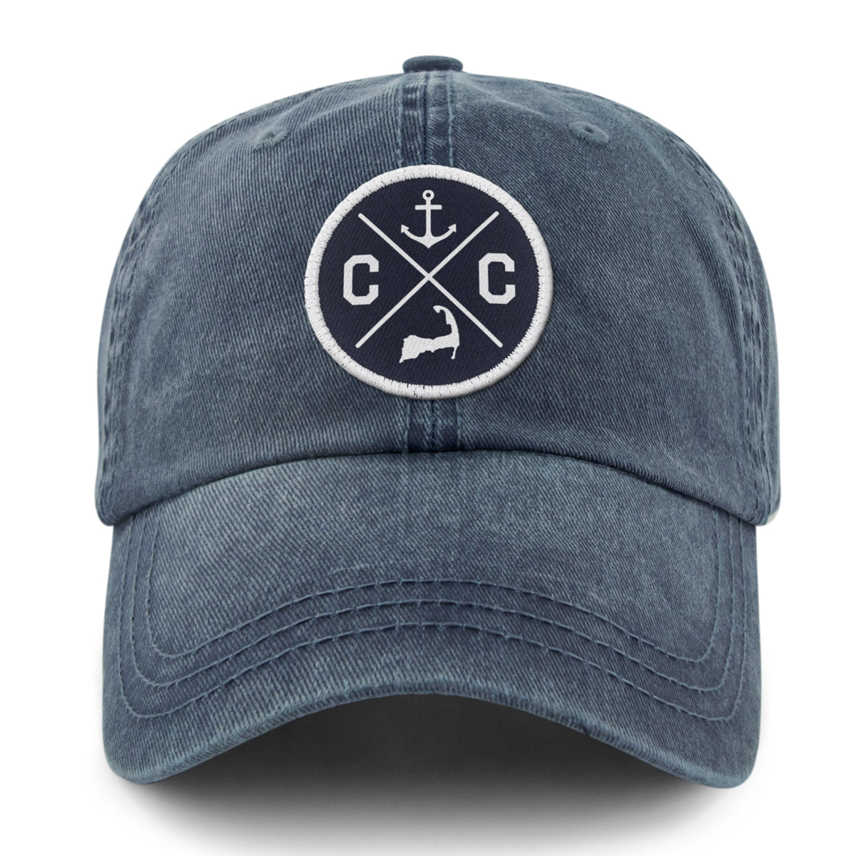 Cape Cod Circle Emblem Washed Dad Hat