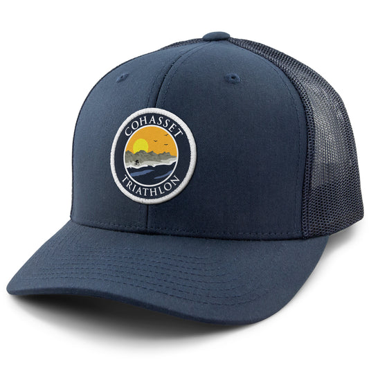 Cohasset Triathlon Printed Patch Classic Snapback Trucker - Chowdaheadz