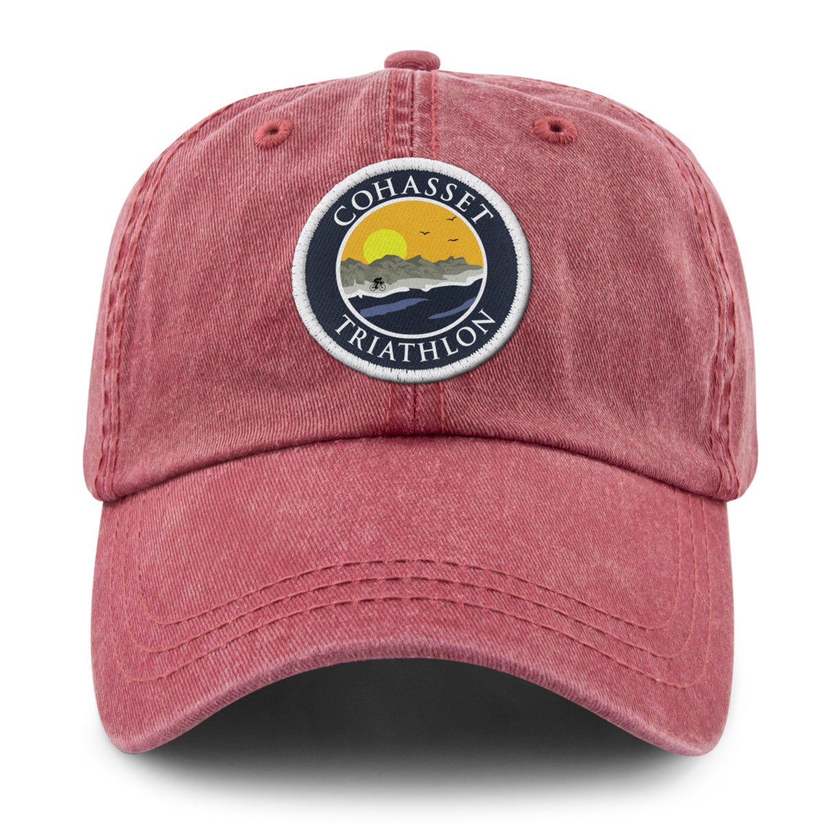 Cohasset Triathlon Patch Washed Dad Hat - Chowdaheadz