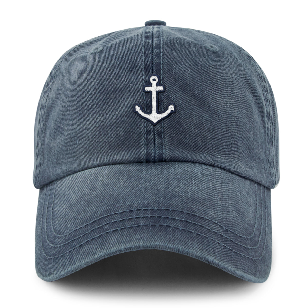 Mini Anchor Washed Dad Hat