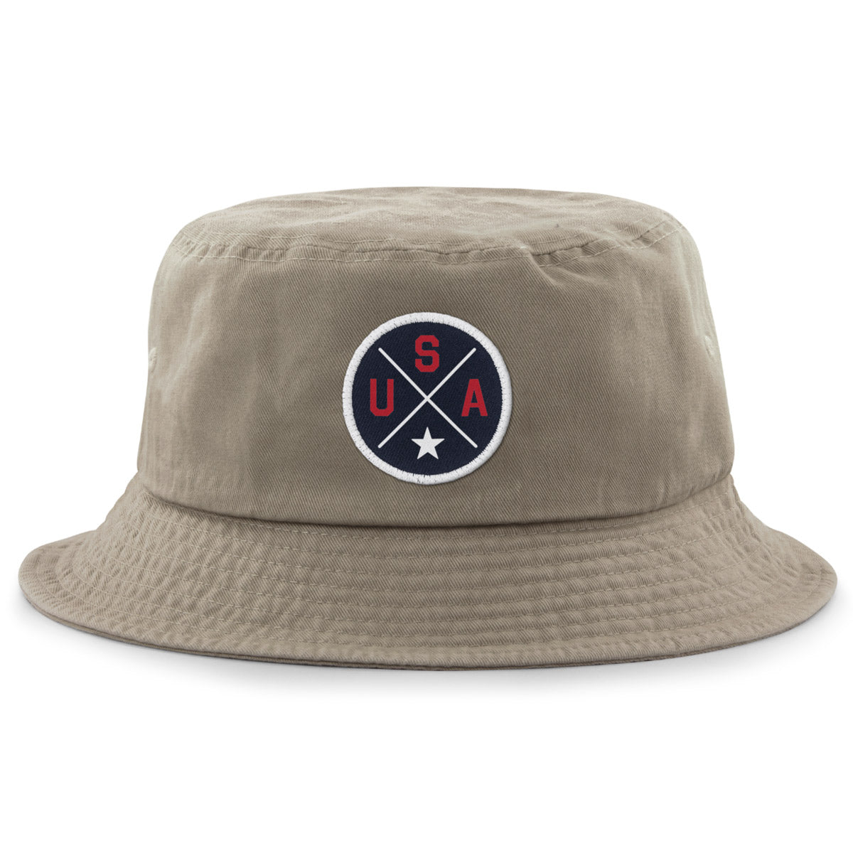 USA Circle Emblem Bucket Hat